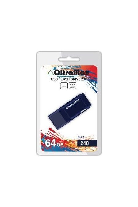 Флешка OLTRAMAX (OM-64GB-240) USB 2.0 64GB (синий) 