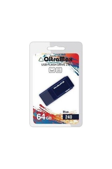 Флешка OLTRAMAX (OM-64GB-240) USB 2.0 64GB (синий) 5
