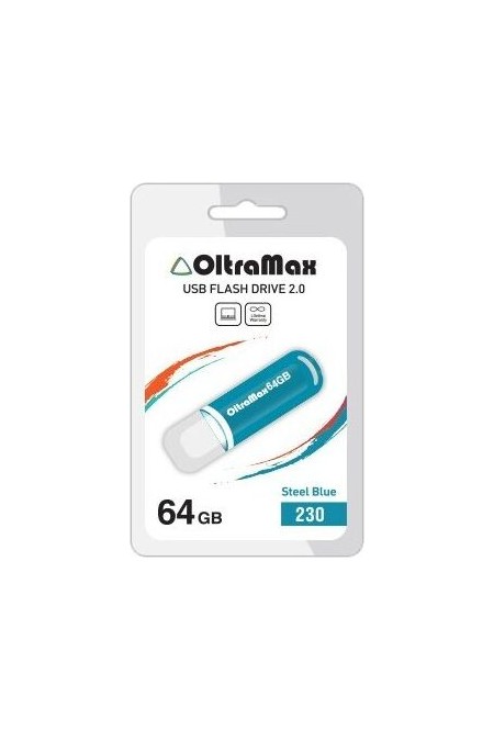 Флешка OLTRAMAX (OM-64GB-230) USB 2.0 64GB (светло-синий) 1