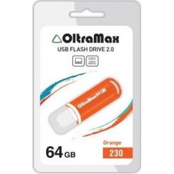 Флешка OLTRAMAX (OM-64GB-230) USB 2.0 64GB (оранжевый)