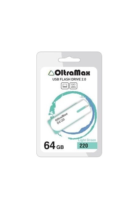 Флешка OLTRAMAX (OM-64GB-220) USB 2.0 64GB (светло-зеленый) 1