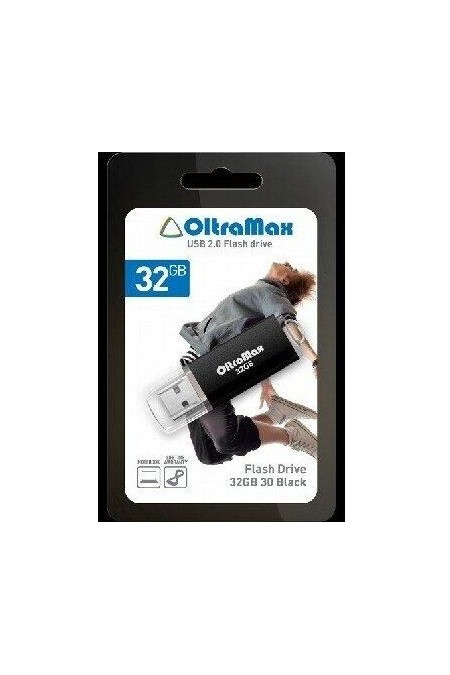 Флешка OLTRAMAX USB 2.0 32GB (OM032GB30-В) (черный) 3
