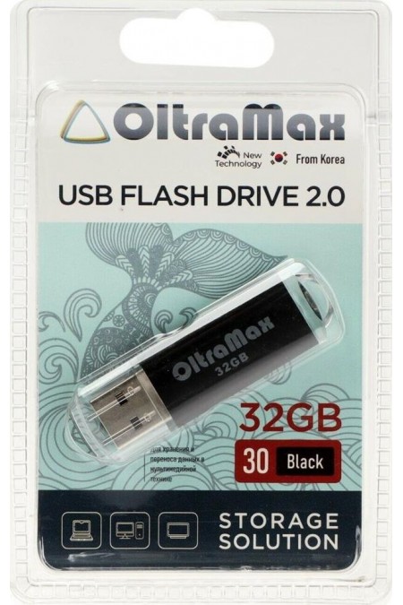 Флешка OLTRAMAX USB 2.0 32GB (OM032GB30-В) (черный) 6