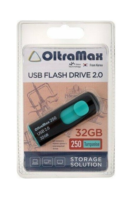 Флешка OLTRAMAX USB 2.0 32GB (OM-32GB-250) (бирюзовый) 7