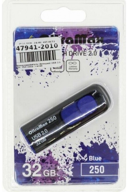 Флешка OLTRAMAX (OM-32GB-250) USB 2.0 32GB (синий) 5