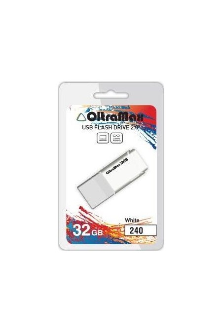 Флешка OLTRAMAX (OM-32GB-240) USB 2.0 32GB (белый) 