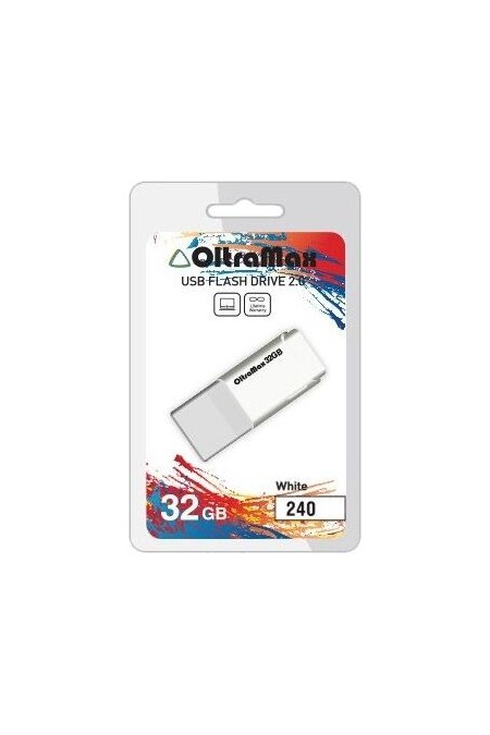 Флешка OLTRAMAX (OM-32GB-240) USB 2.0 32GB (белый) 1