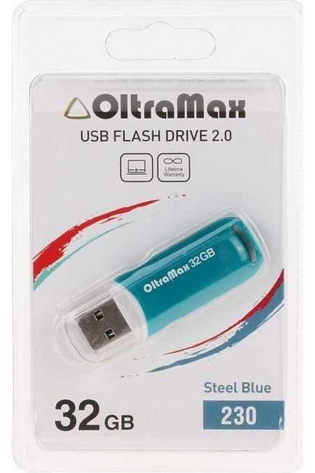Флешка OLTRAMAX USB 2.0 32GB (OM-32GB-230) (светло-синий) 2