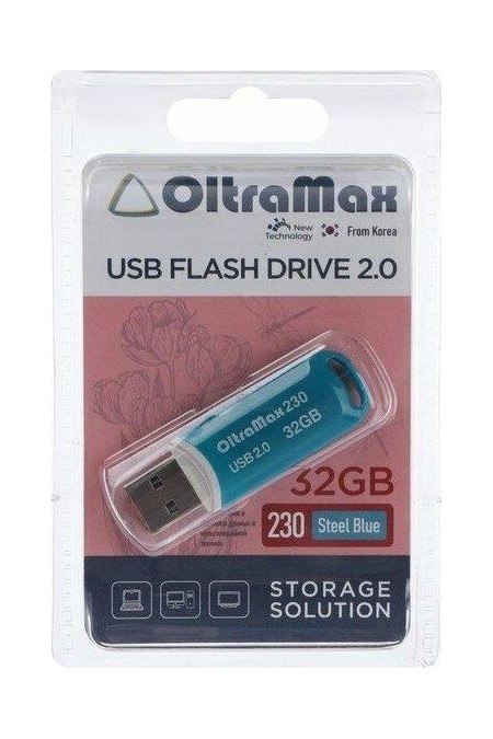 Флешка OLTRAMAX USB 2.0 32GB (OM-32GB-230) (светло-синий) 3