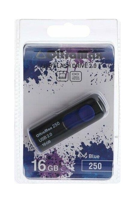 Флешка OLTRAMA USB 2.0 16GB (OM-16GB-250) (синий) 6