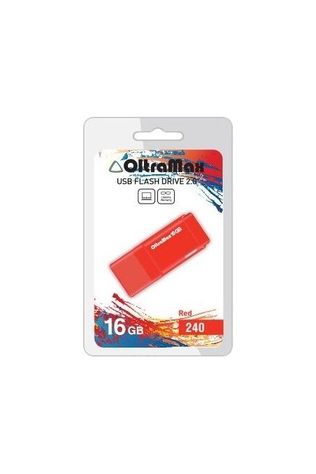Флешка OLTRAMAX (OM-16GB-240) USB 2.0 16GB (красный) 1