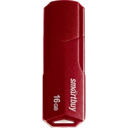 Флешка SmartBuy CLUE USB 2.0 16GB (SB16GbCLU-BG) (красный)