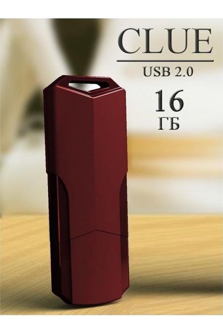 Флешка SmartBuy CLUE USB 2.0 16GB (SB16GbCLU-BG) (красный) 2
