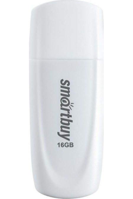 Флешка Smartbuy Scout USB 2.0 16GB (SB016GB2SCW) (белый) 