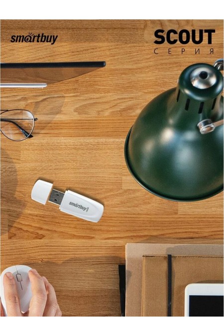 Флешка Smartbuy Scout USB 2.0 16GB (SB016GB2SCW) (белый) 8