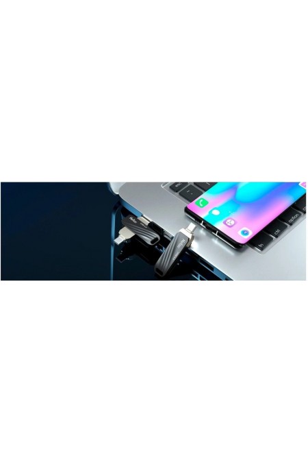 Флешка Netac US11 USB 3.2 Gen +TypeC 128GB (NT03US11C-128G-32BK) (серебристый) 3