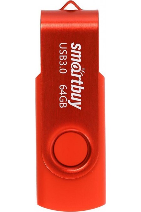 Флешка SMARTBUY Twist UFD 3.0/3.1 64GB (SB064GB3TWR) (красный) 