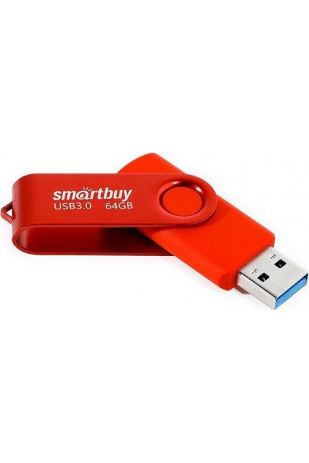 Флешка SMARTBUY Twist UFD 3.0/3.1 64GB (SB064GB3TWR) (красный) 3