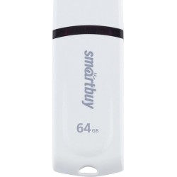 Флешка SMARTBUY Paean USB 2.0 64GB (SB64GBPN-W) (белый)