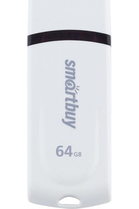 Флешка SMARTBUY Paean USB 2.0 64GB (SB64GBPN-W) (белый) 