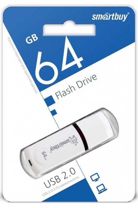 Флешка SMARTBUY Paean USB 2.0 64GB (SB64GBPN-W) (белый) 6