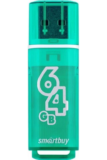 Флешка SMARTBUY Glossy series USB 2.0 64GB (SB64GBGS-G) (зеленый) 1