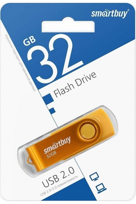 Флешка SMARTBUY Twist USB 3.0 32GB (SB032GB2TWY) (желтый) 6