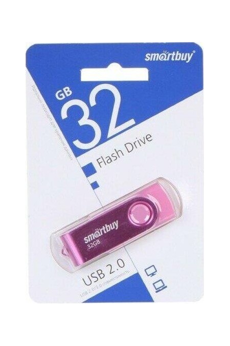 Флешка SMARTBUY USB 2.0 8GB (SB008Gb2TWP) (розовый) 2