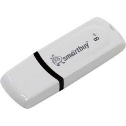 Флешка SMARTBUY PAEAN USB 2.0 8GB (SB8GBPN-W) (белый)