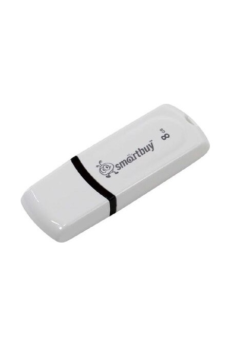 Флешка SMARTBUY PAEAN USB 2.0 8GB (SB8GBPN-W) (белый) 