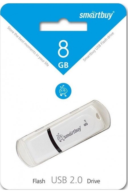 Флешка SMARTBUY PAEAN USB 2.0 8GB (SB8GBPN-W) (белый) 5