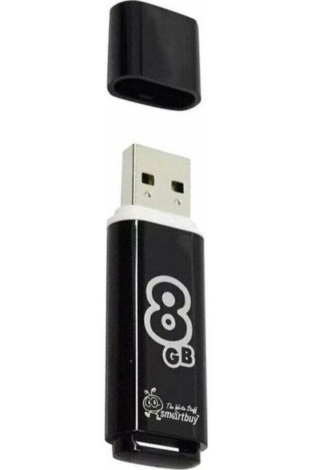 Флешка SMARTBUY GLOSSY SERIES USB 2.0 8GB (SB8GBGS-K) (черный) 9