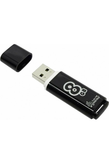 Флешка SMARTBUY GLOSSY SERIES USB 2.0 8GB (SB8GBGS-K) (черный) 10