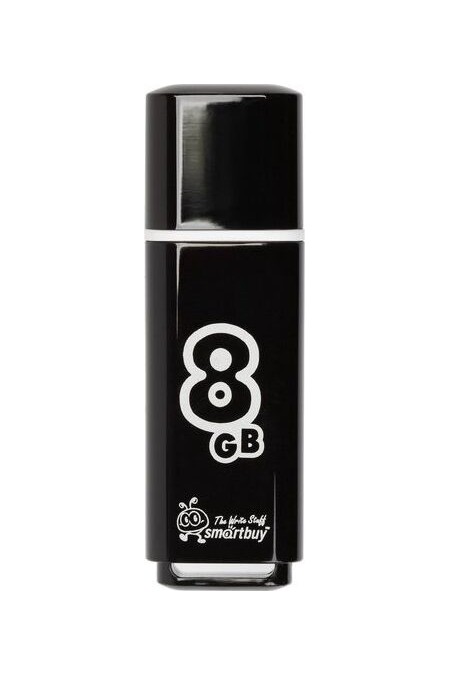 Флешка SMARTBUY GLOSSY SERIES USB 2.0 8GB (SB8GBGS-K) (черный) 1
