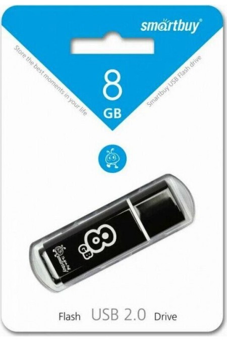Флешка SMARTBUY GLOSSY SERIES USB 2.0 8GB (SB8GBGS-K) (черный) 7