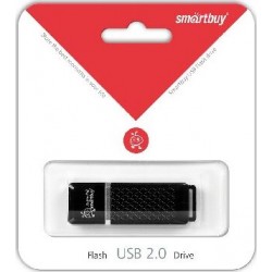 Флешка SMARTBUY QUARTZ SERIES USB 2.0 8GB (SB8GBQZ-K) (черный)