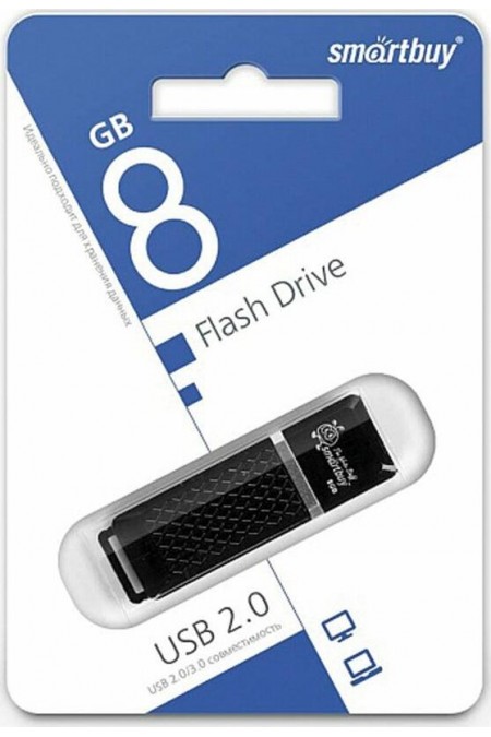Флешка SMARTBUY QUARTZ SERIES USB 2.0 8GB (SB8GBQZ-K) (черный) 17