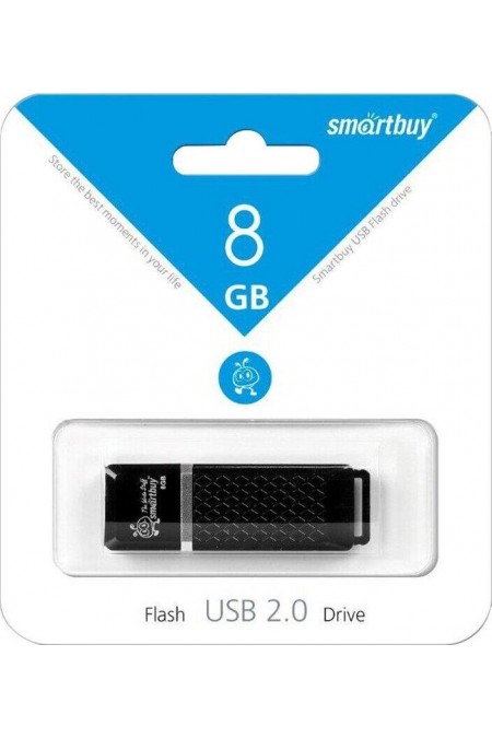 Флешка SMARTBUY QUARTZ SERIES USB 2.0 8GB (SB8GBQZ-K) (черный) 5