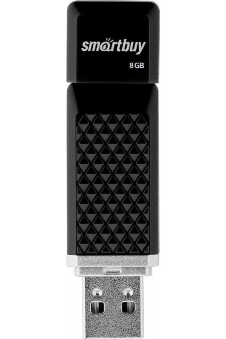 Флешка SMARTBUY QUARTZ SERIES USB 2.0 8GB (SB8GBQZ-K) (черный) 8