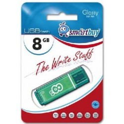 Флешка SMARTBUY GLOSSY SERIES USB 2.0 8GB (SB8GBGS-G) (зеленый)