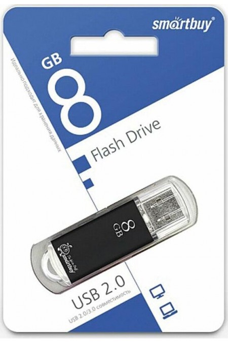 Флешка SMARTBUY 8GB USB 2.0 (SB8GBVC-K) (черный) 10