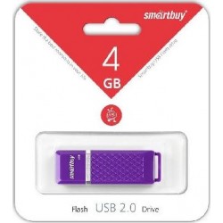 Флешка SMARTBUY QUARTZ SERIES USB 2.0 4GB (SB4GBQZ-V) (фиолетовый)