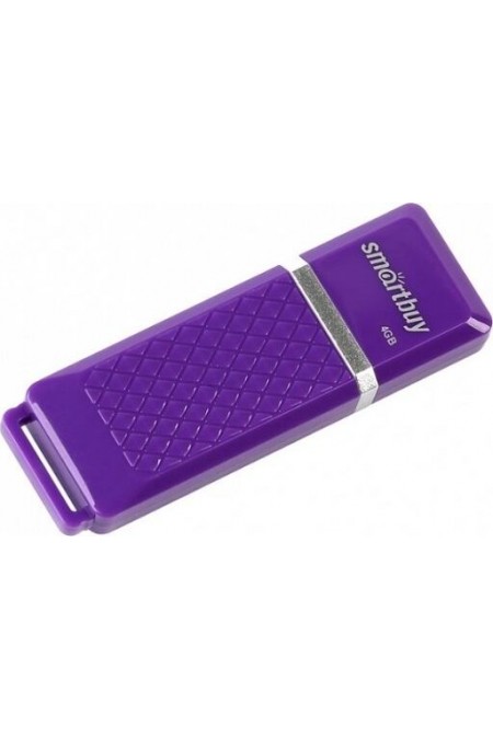 Флешка SMARTBUY QUARTZ SERIES USB 2.0 4GB (SB4GBQZ-V) (фиолетовый) 1