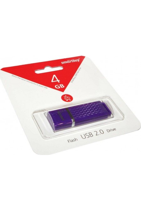 Флешка SMARTBUY QUARTZ SERIES USB 2.0 4GB (SB4GBQZ-V) (фиолетовый) 4
