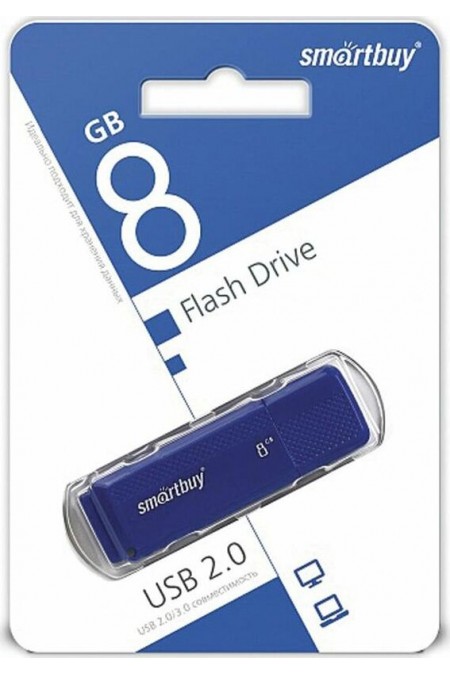 Флешка SMARTBUY DOCK USB 2.0 8GB (SB8GBDK-B) (синий) 4