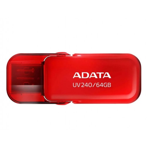 Флешка ADATA AUV240 USB2.0 64GB (AUV240-64G-RRD) (красный) 1
