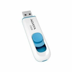 Флешка ADATA C008 USB 2.0 16GB (AC008-16G-RWE) (белый/голубой)