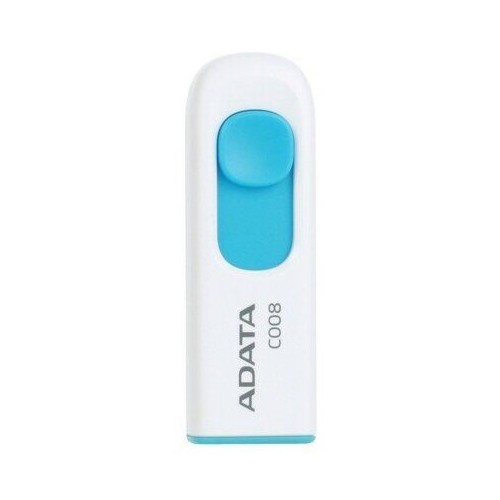 Флешка ADATA C008 USB 2.0 32GB (AC008-32G-RWE) (белый/голубой) 1