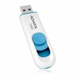 Флешка ADATA C008 USB 2.0 64GB (AC008-64G-RWE) (белый/голубой)
