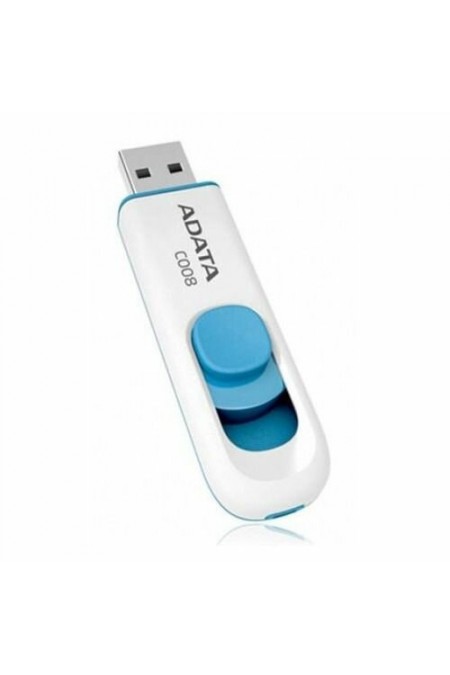 Флешка ADATA C008 USB 2.0 64GB (AC008-64G-RWE) (белый/голубой) 